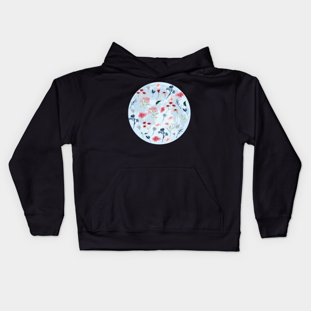 FULL MOON GIFT IDEA: FULL FLOWER MOON T-SHIRT Kids Hoodie by Chameleon Living